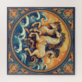 「美しい神秘的な馬」 49 ジグソーパズル (横)