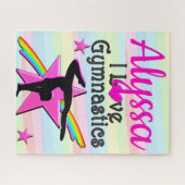 美しい私は体操デザイン ジグソーパズル (横)