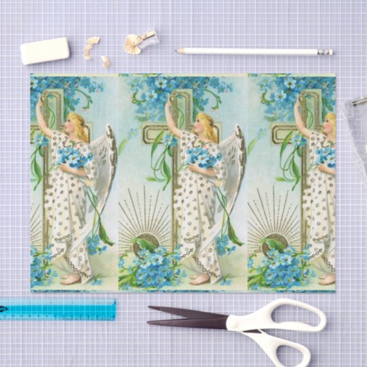 美しい私をない天使忘れて下さい 薄葉紙 (クラフト)