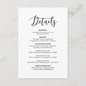 美しい私結婚たちの詳細ブモダンラエレガントック エンクロージャーカード (正面)