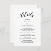 美しい私結婚たちの詳細ブモダンラ素朴ック エンクロージャーカード (正面/裏面)