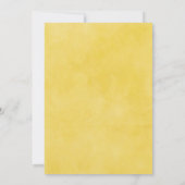 美しい秋のひまわり独身最後の夜 招待状 (裏面)