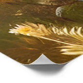 美しい秋のひまわり野花 ポスター (角)