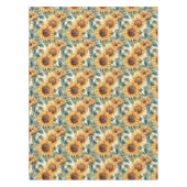 美しい秋のひまわり テーブルクロス (正面)