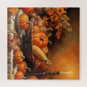 美しい秋のカボチャ ジグソーパズル (横)