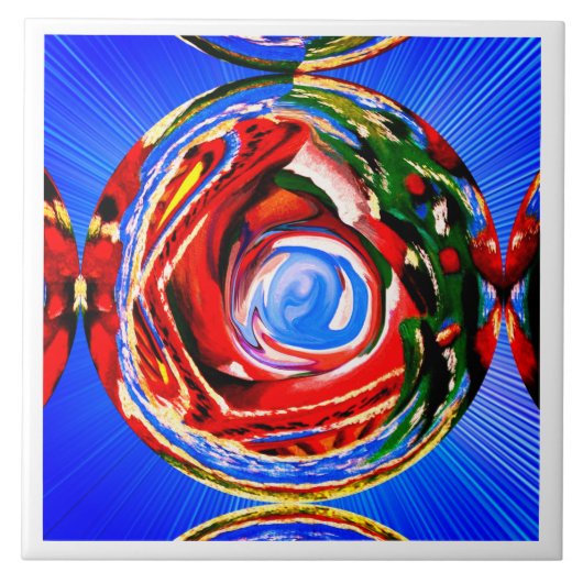 美しい秋のスピリットアート タイル (正面)