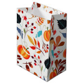 美しい秋のパターン1 ミディアムペーパーバッグ (正面アングル)
