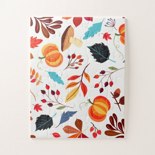 美しい秋のパターン ジグソーパズル (縦)