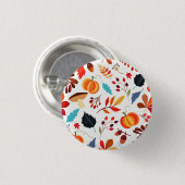 美しい秋のパターン 缶バッジ (正面&裏面)