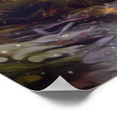 美しい秋のファンタジーアートフォレストパス ポスター (角)