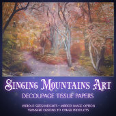 美しい秋のファンタジー林の切り離し 薄葉紙