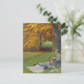 美しい秋の午後 | エドワード・キュケル ポストカード (スタンド正面)