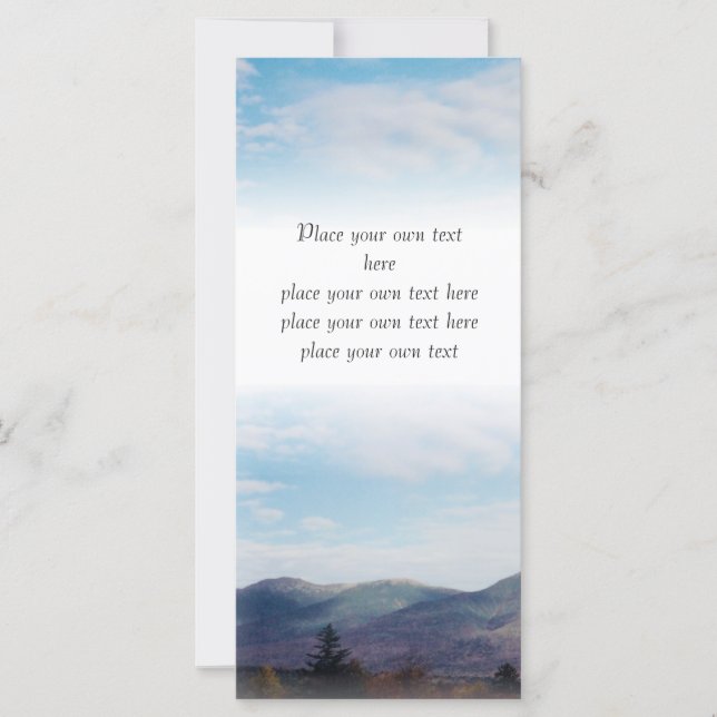 美しい秋の山のしおりカスタマイズ (正面)