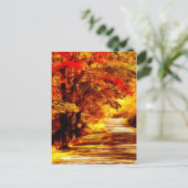 美しい秋の日はがき ポストカード (スタンド正面)