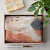 美しい秋の日没バイザリバー 薄葉紙 (ギフト)