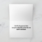 美しい秋の日「ハッピーバースデー」 カード (内部)