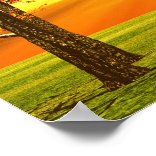 美しい秋の景色のポスター ポスター (角)