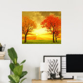 美しい秋の景色のポスター ポスター (ホームオフィス)