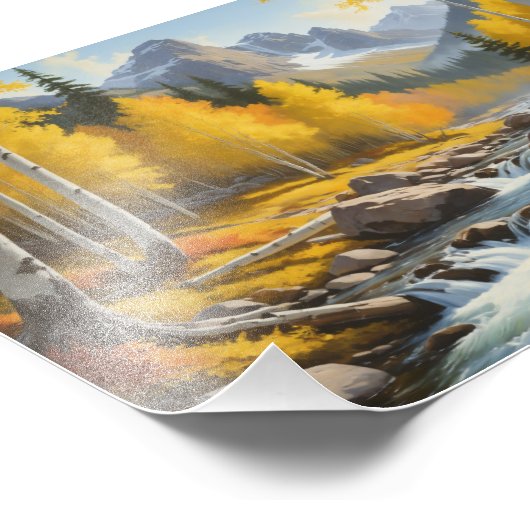 美しい秋の景色 フォトプリント            (角)