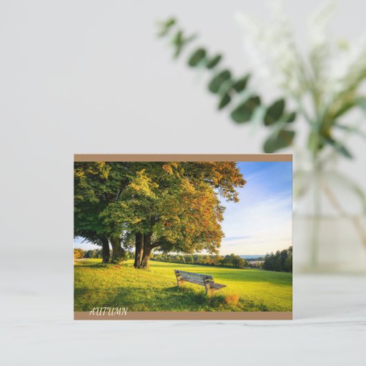 美しい秋の景色 ポストカード (スタンド正面)