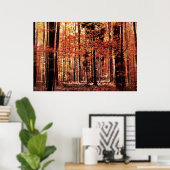 美しい秋の森 ポスター (ホームオフィス)