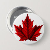 美しい秋の楓の葉 缶バッジ (正面&裏面)