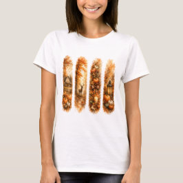 美しい秋の紅葉のブラシストローク Tシャツ