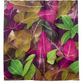 美しい秋の紅葉模様 シャワーカーテン (正面)