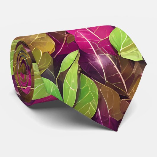 美しい秋の紅葉模様 ネクタイ (ロール)