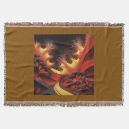 美しい秋の色のニュートンブロット スローブランケット