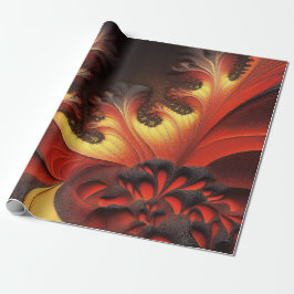 美しい秋の色のニュートンブロット ラッピングペーパー
