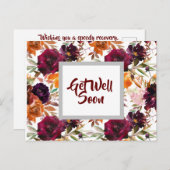 美しい秋の色彩の回復お見舞いポストカード ポストカード (正面/裏面)