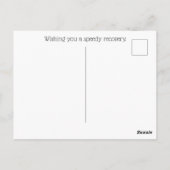 美しい秋の色彩の回復お見舞いポストカード ポストカード (裏面)