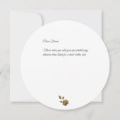 美しい秋の花のリース　サンキューカード サンキューカード (裏面)