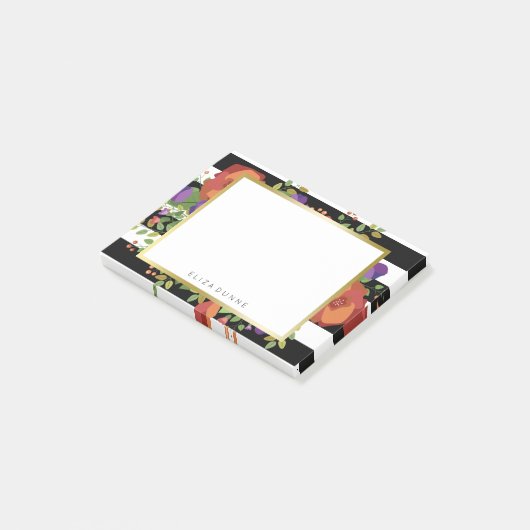 美しい秋の花束名前をカスタムする ポストイット (アングル)