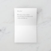 美しい秋の葉と花 サンキューカード (内部)