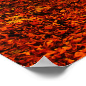 美しい秋の道の風景 ポスター (角)