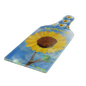美しい秋ひまわりギラリス カッティングボード (角)