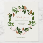 美しい秋サンキューワインボトルラベル ワインラベル (シングルラベル)