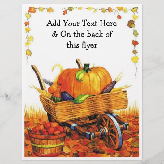 美しい秋シーン チラシ (正面)