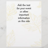 美しい秋シーン チラシ (裏面)