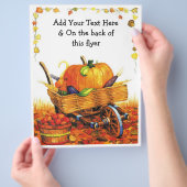 美しい秋シーン チラシ (手)