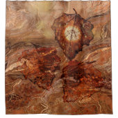 美しい秋テーマ シャワーカーテン (正面)