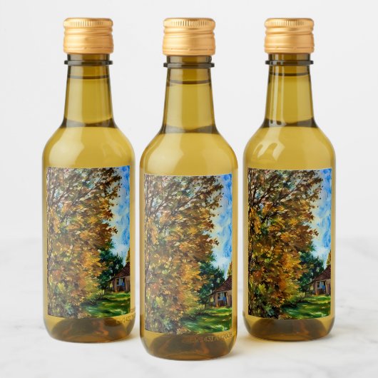 美しい秋デイピック飲食ラベルセット ワインラベル (ボトル)