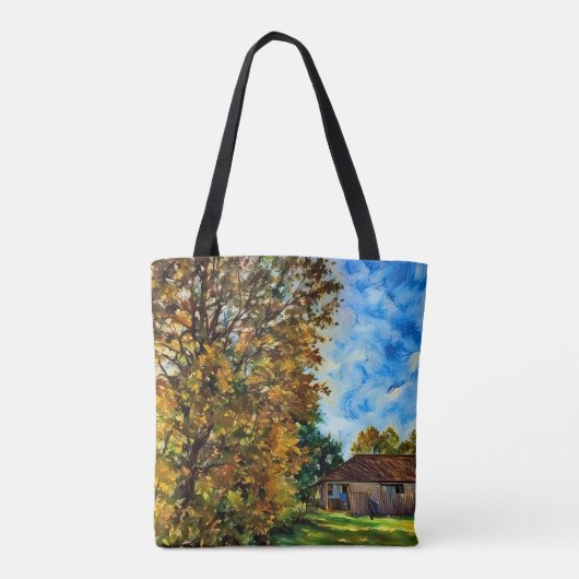 美しい秋デイ写真トート トートバッグ (裏面)