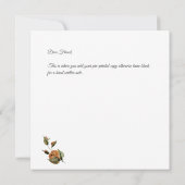 美しい秋フローラ サンキューカード (裏面)