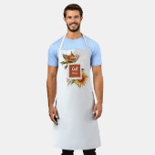 美しい秋フローラ |パーソナライズされた | エプロン (着用した状態)