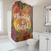 美しい秋感謝と感謝のシャワーカーテン シャワーカーテン (インサイチュ)