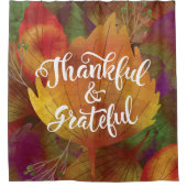 美しい秋感謝と感謝のシャワーカーテン シャワーカーテン (正面)