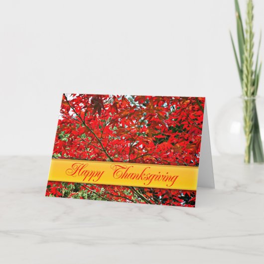 美しい秋感謝祭カード シーズンカード (正面)